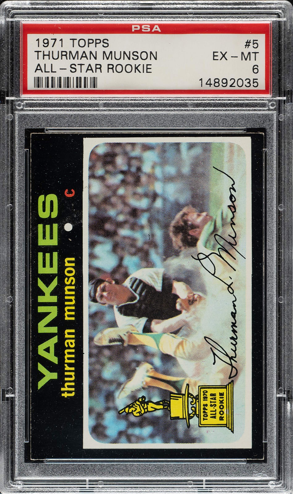 1971 Topps All Star Rookie Thurman Munson #5