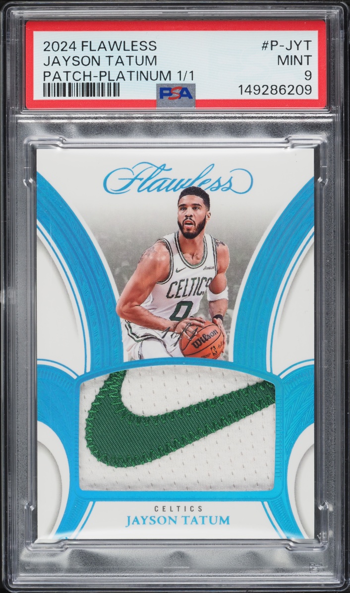 2024 Panini Flawless Patches Patch-Platinum 1/1 Jayson Tatum #P-JYT