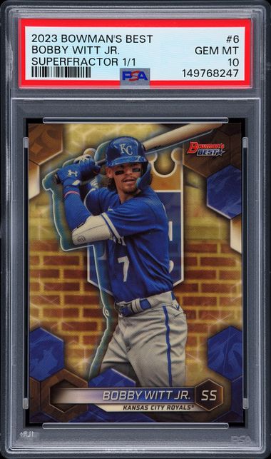2023 Bowman's Best Superfractor Bobby Witt Jr. #6