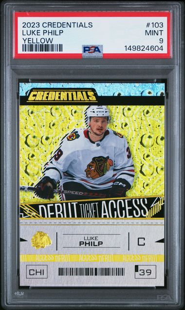 2023 Upper Deck Credentials Yellow Luke Philp #103