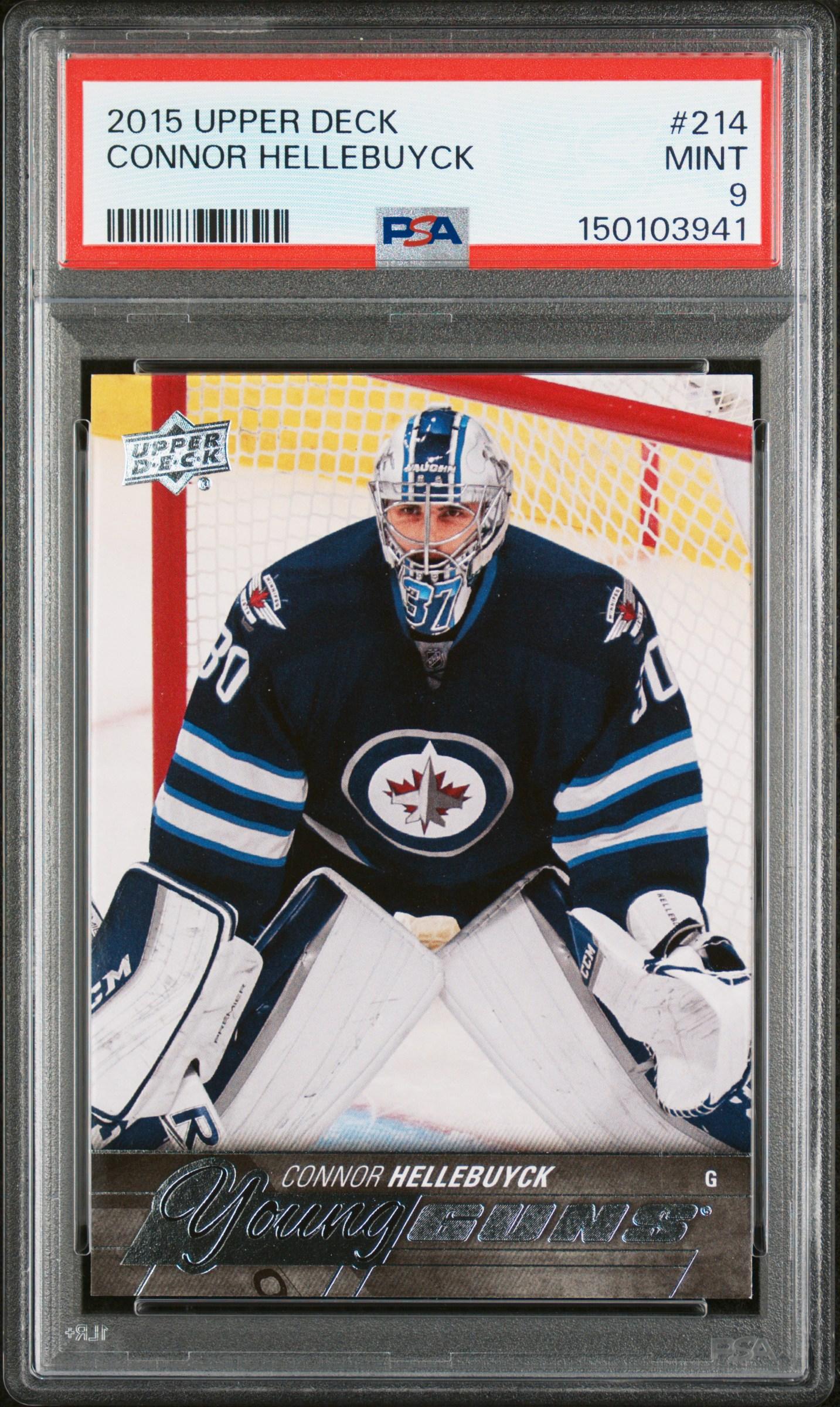 2015 Upper Deck Young Guns Connor Hellebuyck #214
