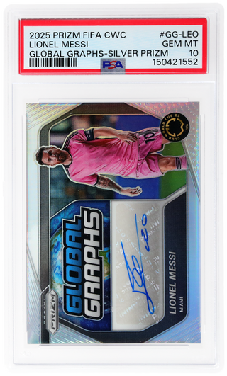 2025 Panini Prizm Fifa Club World Cup Global Graphs Silver Prizm Lionel Messi #GGLEO /49