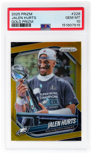 2025 Panini Prizm Gold Prizm Jalen Hurts #228 /10
