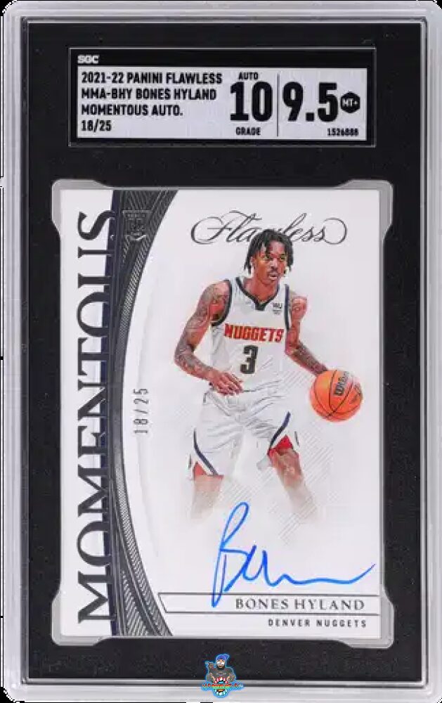 2021 Panini Flawless Momentous Auto. Bones Hyland #MMA-BHY