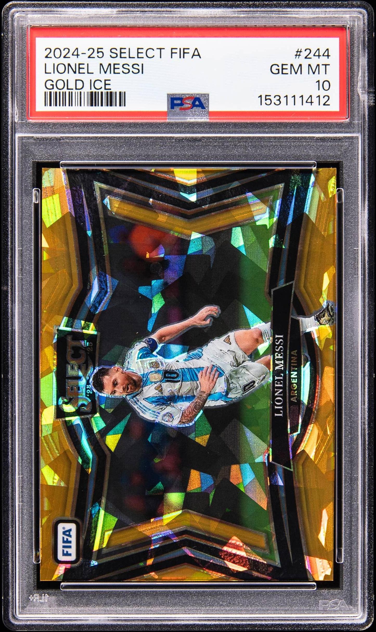 2024 Panini Select Fifa Gold Ice Lionel Messi #244