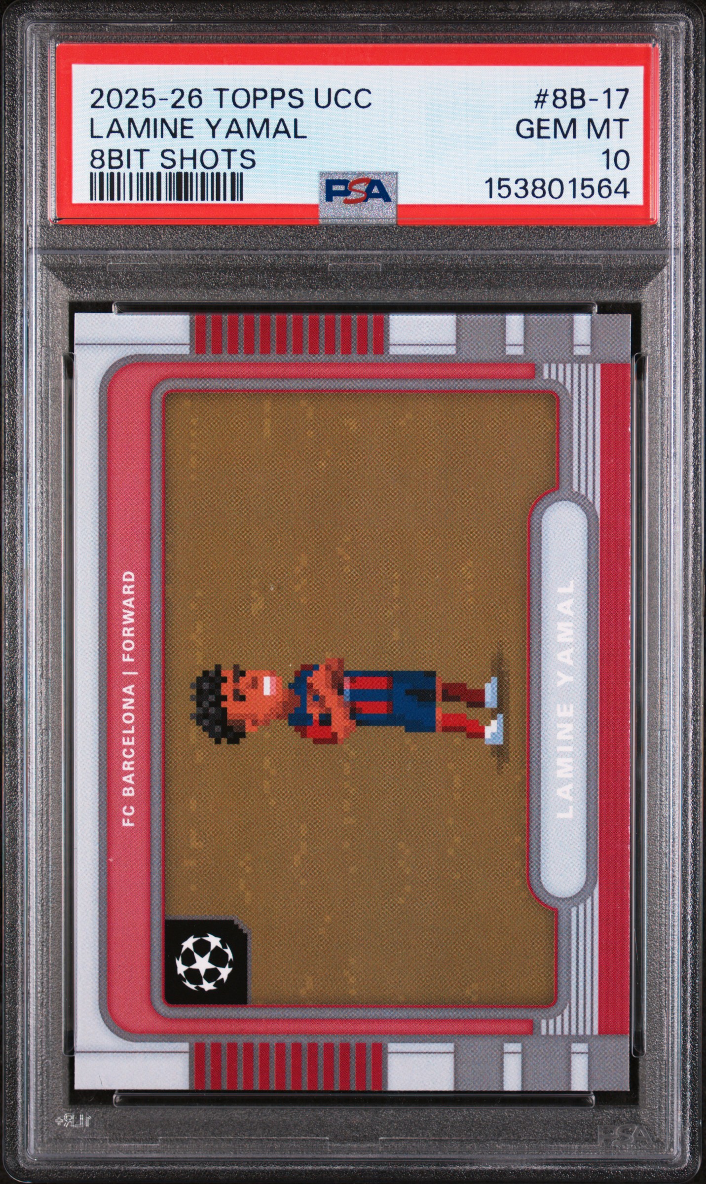 2025 Topps UEFA Club Competitions 8-Bit Shots Lamine Yamal #8B17