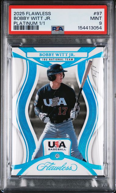 2025 Panini Flawless Platinum 1/1 Bobby Witt Jr. #97