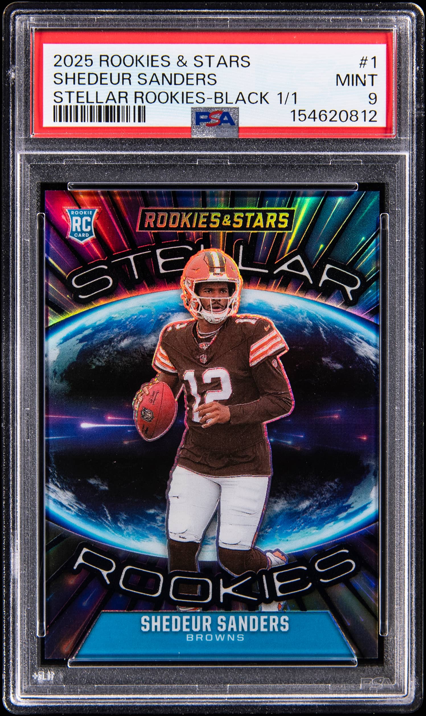 2025 Panini Rookies & Stars Stellar Rookies Black 1/1 Shedeur Sanders #1 /1