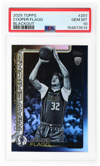 2025 Topps Blackout Cooper Flagg #201 PSA 10