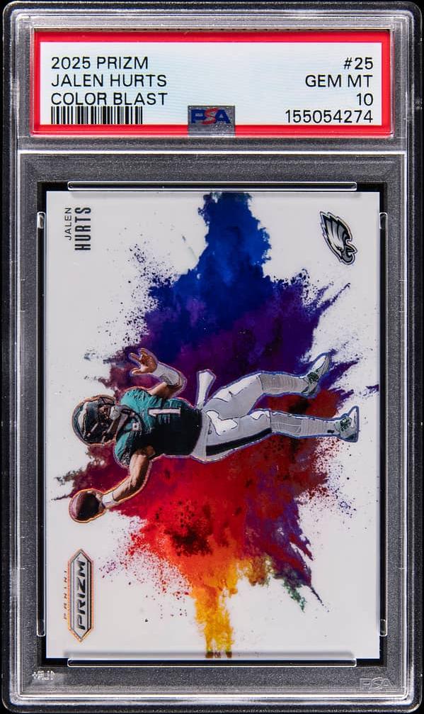 2025 Panini Prizm Color Blast Jalen Hurts #25