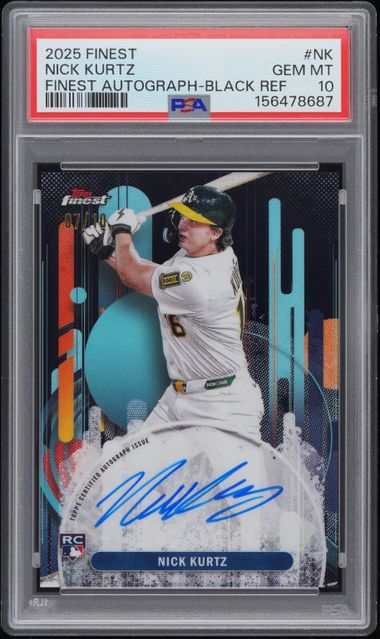2025 Autographs Black Refractors Nick Kurtz #FANK /10