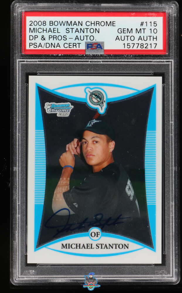 2008 Bowman Draft Picks and Prospects Chrome Autograph Michael Stanton #BDPP115
