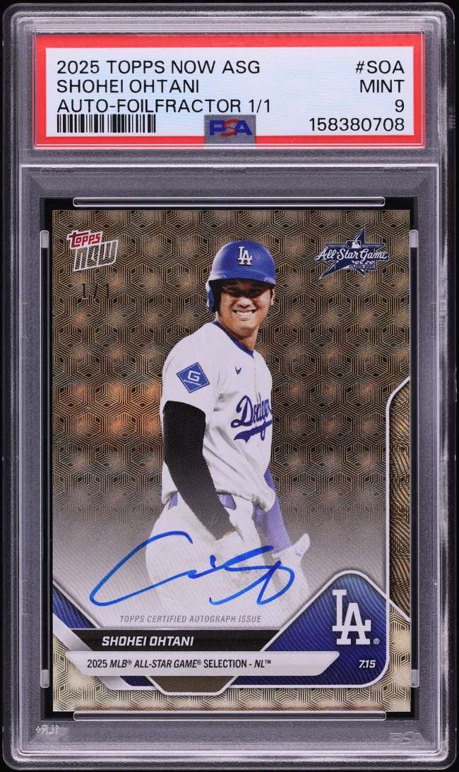 2025 Topps Now All-Star Game Autograph-Foilfractor 1/1 Shohei Ohtani #SOA