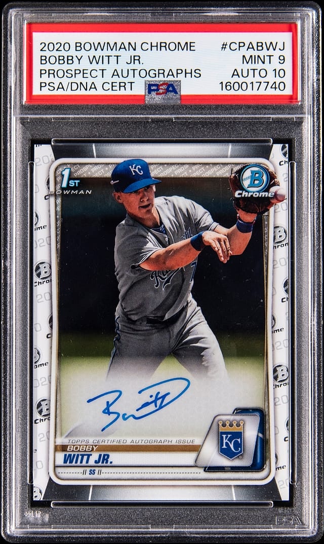 2020 Bowman Chrome Prospect Autograph Bobby Witt Jr. #CPABWJ