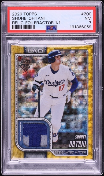2026 Topps Relic-Foilfractor 1/1 Shohei Ohtani #200