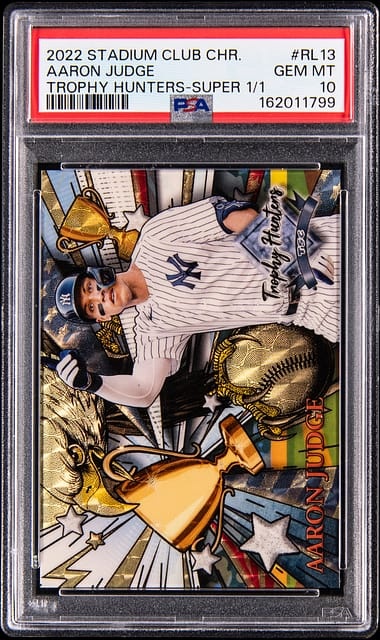 2022 Topps Stadium Club Chrome Trophy Hunters Super 1/1 Aaron Judge #RL13
