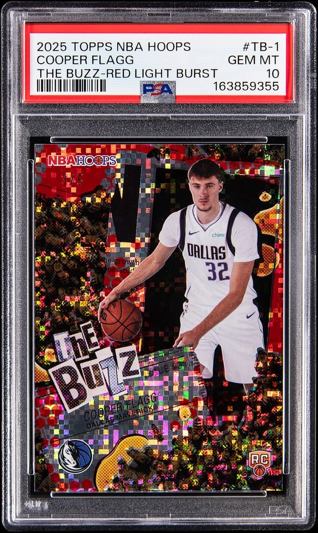 2025 Topps NBA Hoops the Buzz Red Light Burst #TB-1