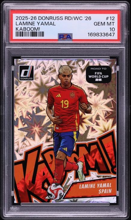 2025 Donruss Road To Fifa World Cup Kaboom! Lamine Yamal #12