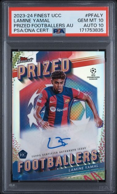 2023 Topps Finest UCC Lamine Yamal Prized Footballers