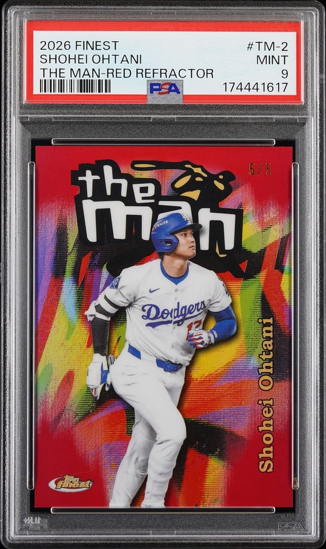 2026 Finest the Man Red Refractors Shohei Ohtani #TM2 /5
