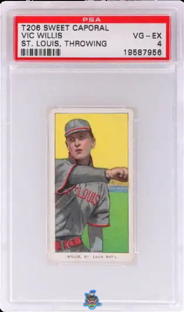 1909 T206 Sweet Caporal Throwing Vic Willis #517