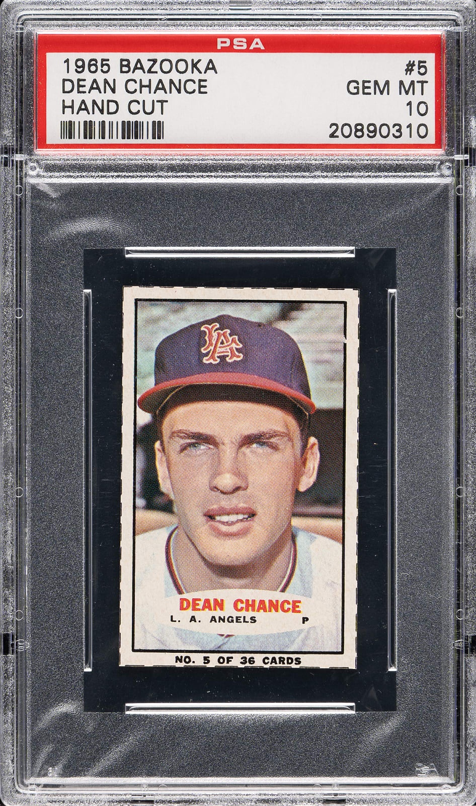1965 Bazooka Hand Cut Dean Chance #5