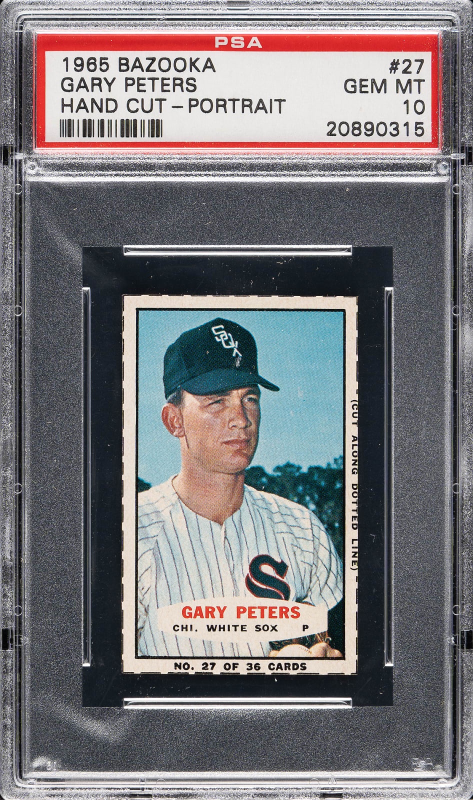 1965 Bazooka Hand Cut-Portrait Gary Peters #27