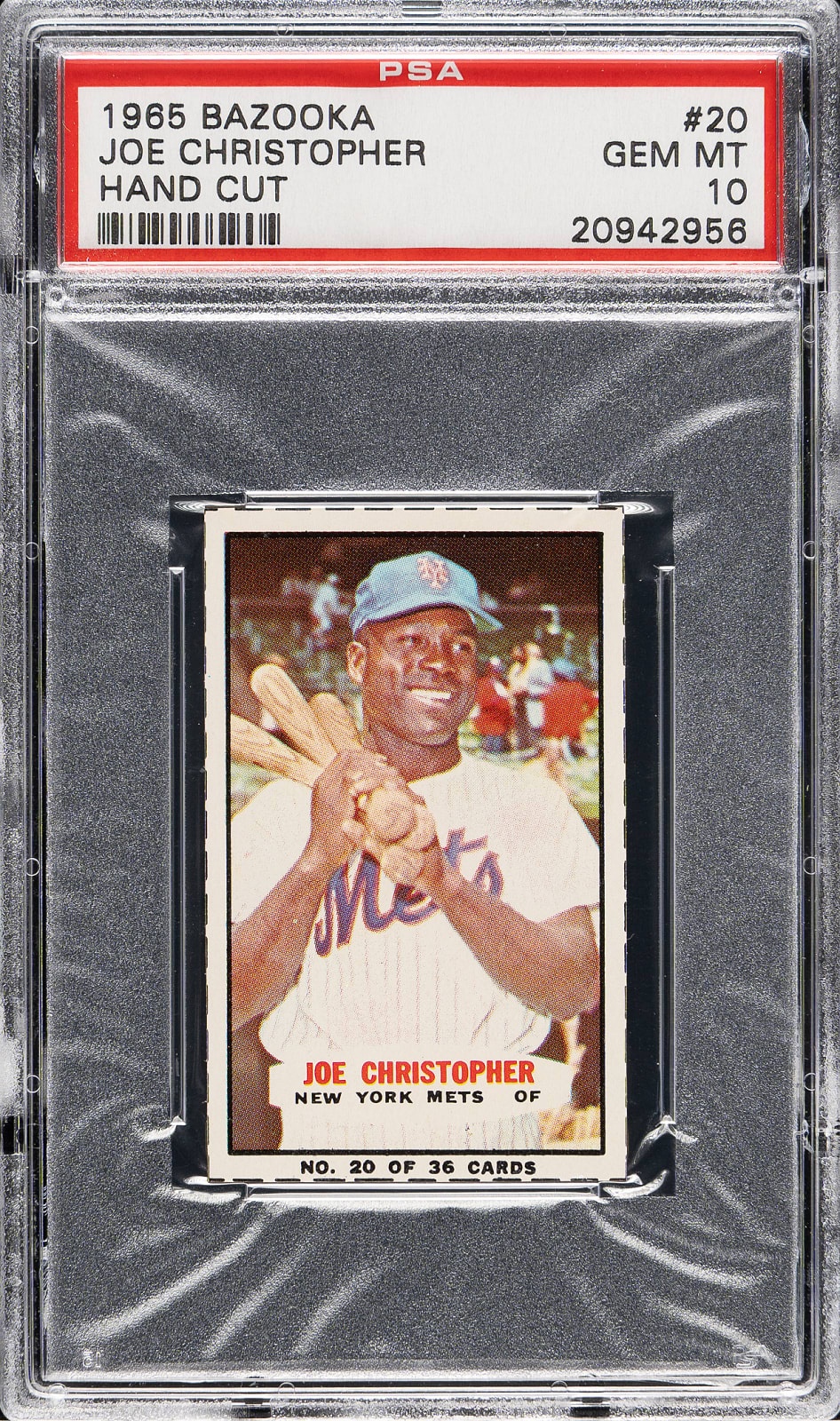 1965 Bazooka Hand Cut Joe Christopher #20