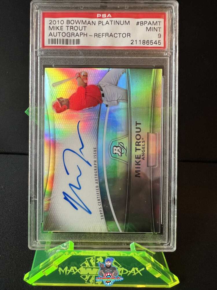 2010 Bowman Platinum Prospect Autograph Mike Trout #BPA-MT