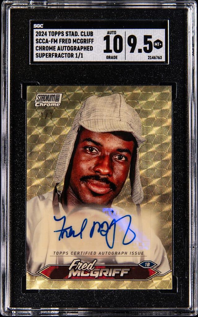 2024 Topps Stadium Club Chrome Auto. Superfractor 1/1 Fred Mcgriff #SCCA-FM