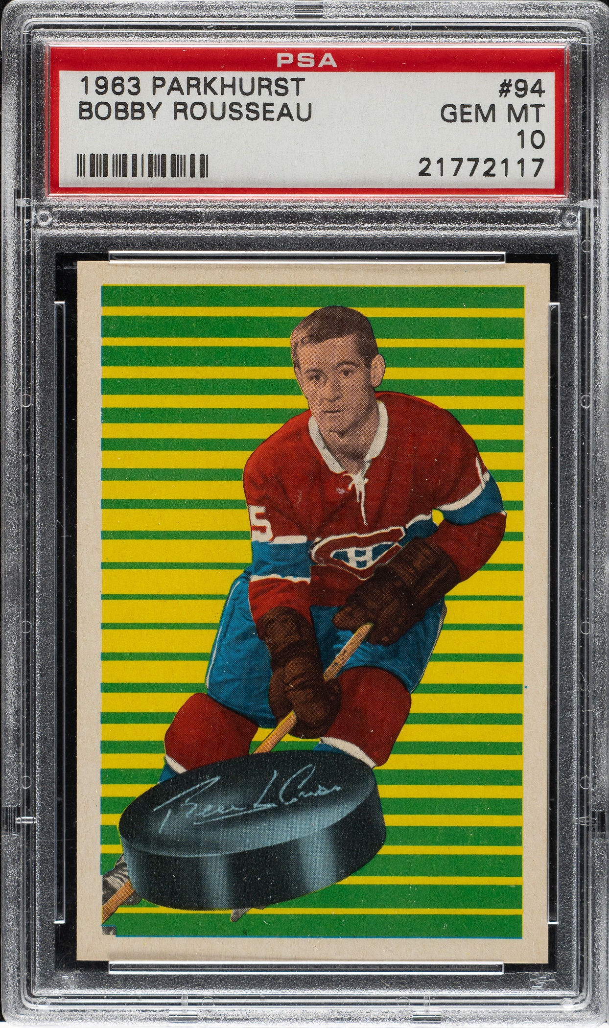 1963 Parkhurst Bob Rousseau #94