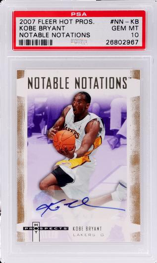 2007 Fleer Hot Prospects Kobe Bryant Notable Notations