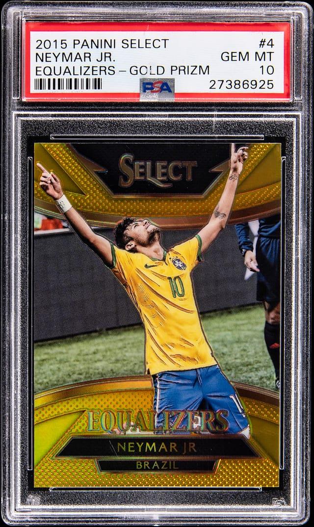 2015 Panini Select Equalizers Gold Neymar Jr. #4 /10