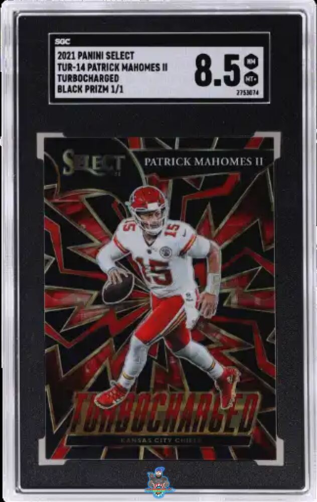 2021 Panini Select Turbocharged Black Prizm 1/1 Patrick Mahomes II #TUR-14