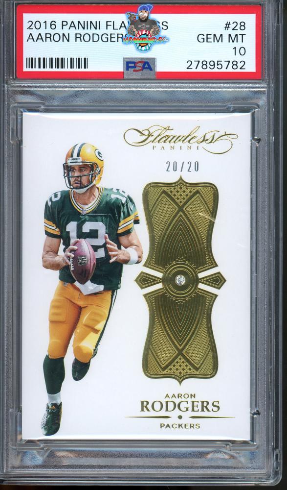 2016 Panini Flawless Diamond Aaron Rodgers #28 /20
