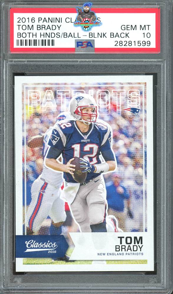 2016 Classics Blank Back Tom Brady #6
