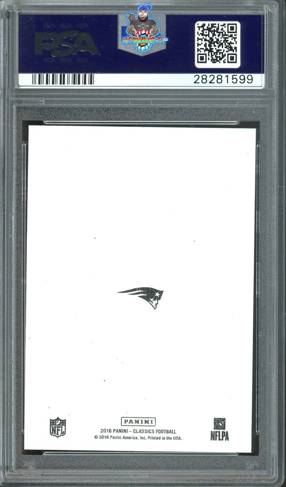 Back of 2016 Classics Blank Back Tom Brady #6