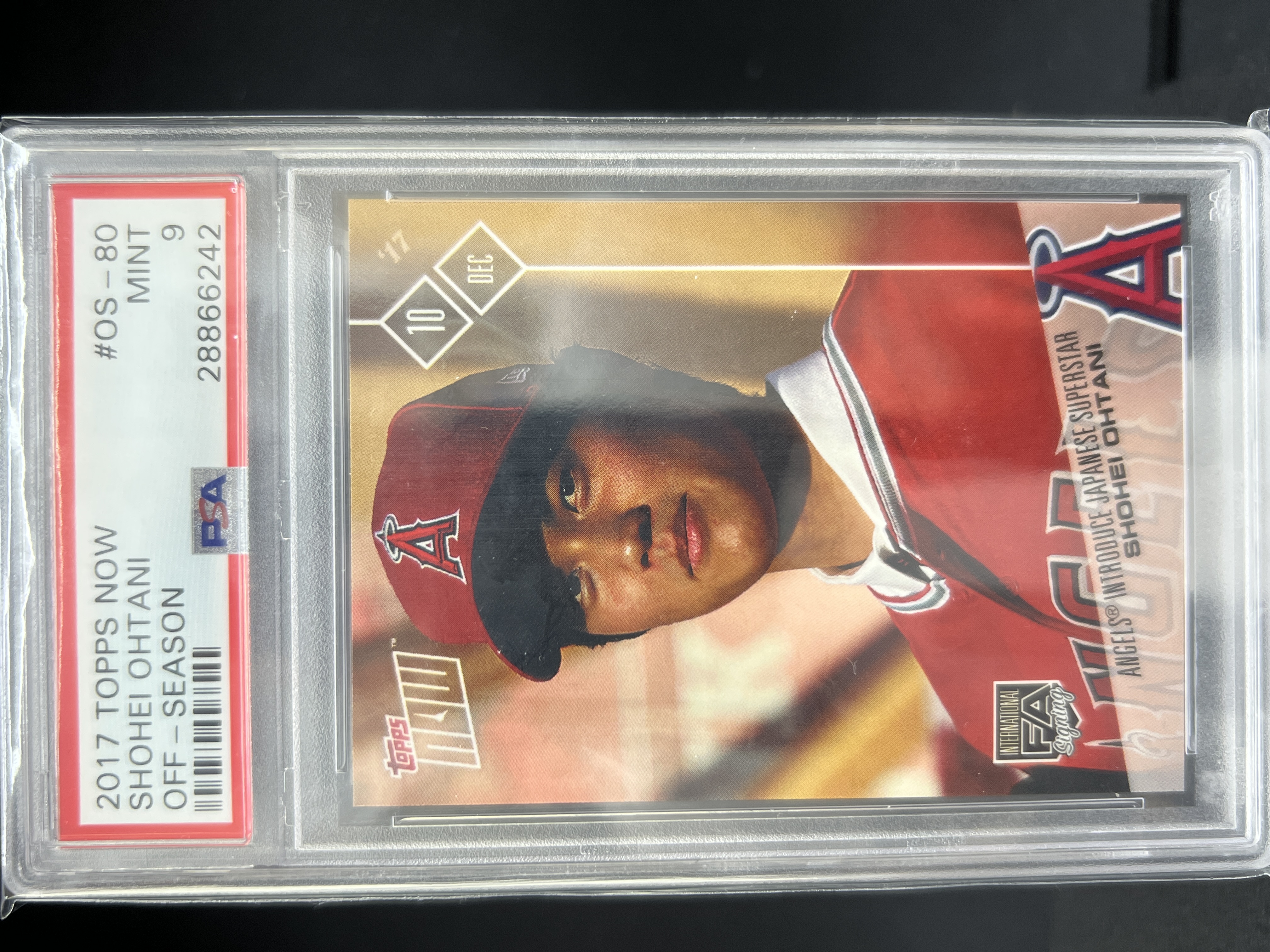 2017 Topps Now Off Season Shohei Ohtani #OS80