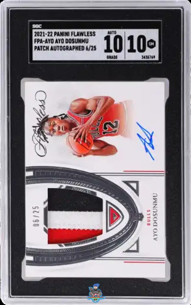 2021 Panini Flawless Patch Auto. Ayo Dosunmu #FPA-AYO