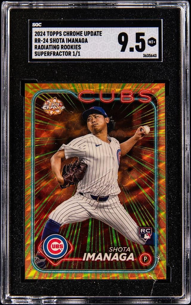 2024 Topps Chrome Update Radiating Rookies Superfractor 1/1 Shota Imanaga #RR-24