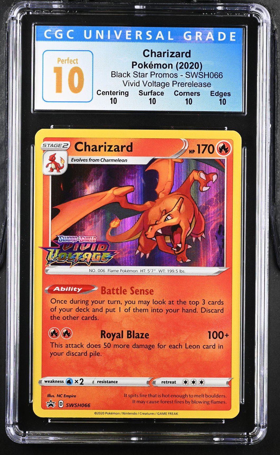 2020 Pokemon Black Star Promos Charizard Vivid Voltage Prerelease English