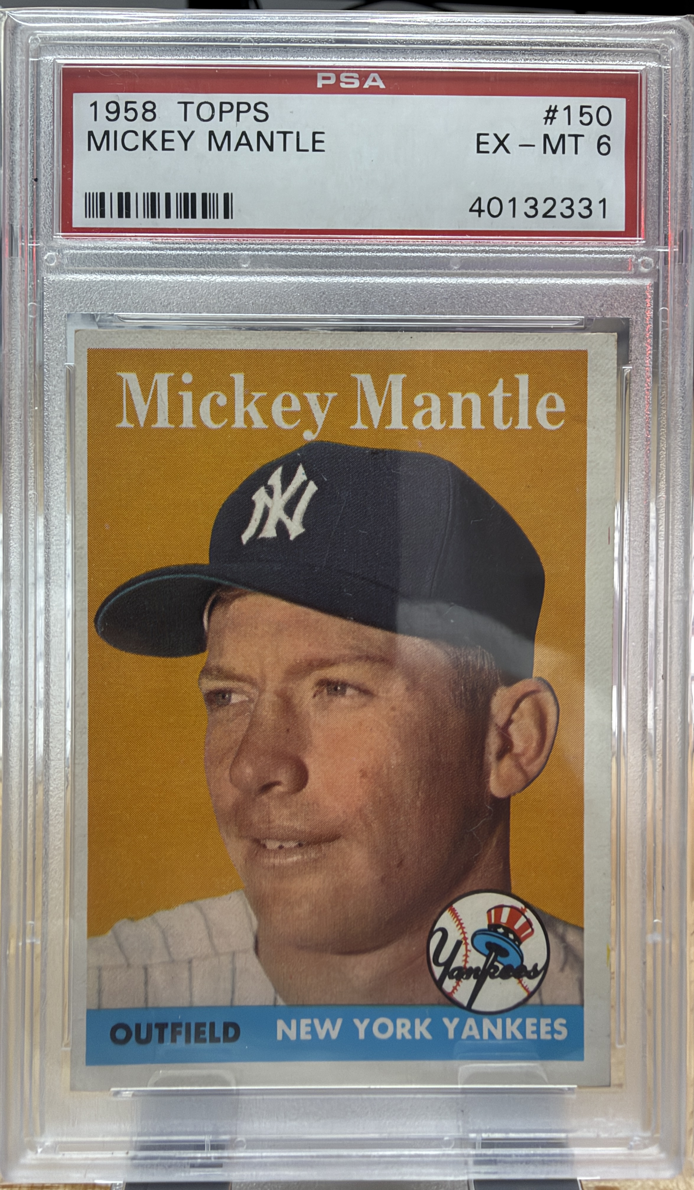 1958 Topps Mickey Mantle #150