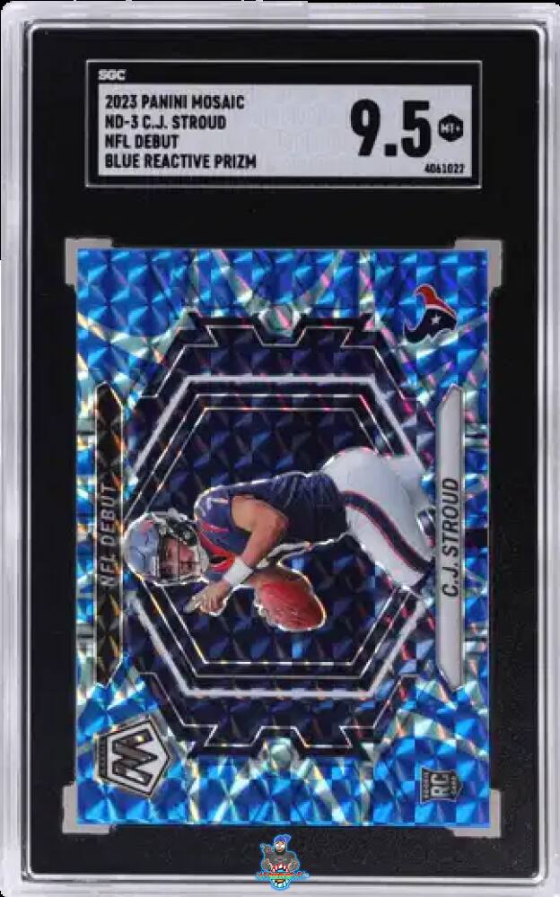 2023 Panini Mosaic NFL Debut Blue Reactive Prizm CJ Stroud #ND-3