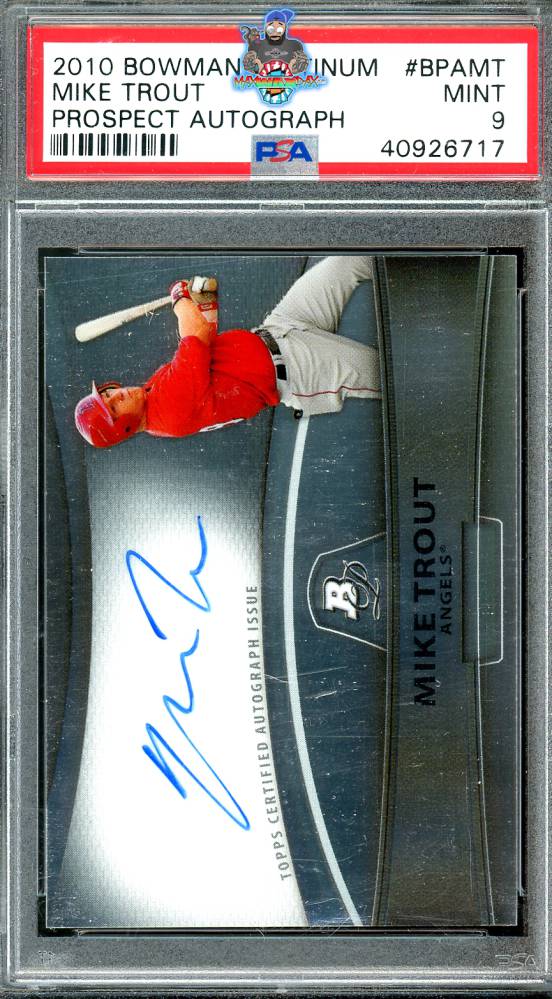 2010 Bowman Platinum Prospect Autograph Mike Trout #BPA-MT