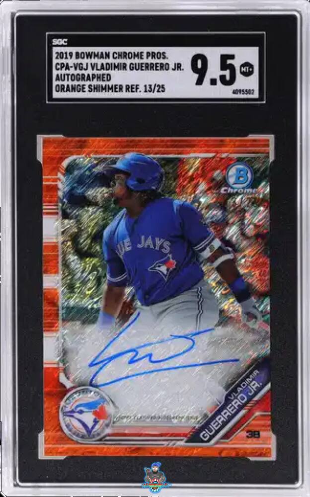 2019 Bowman Chrome Draft Auto. Orange Shimmer Refractor Vladimir Guerrero Jr. #CPA-VGJ