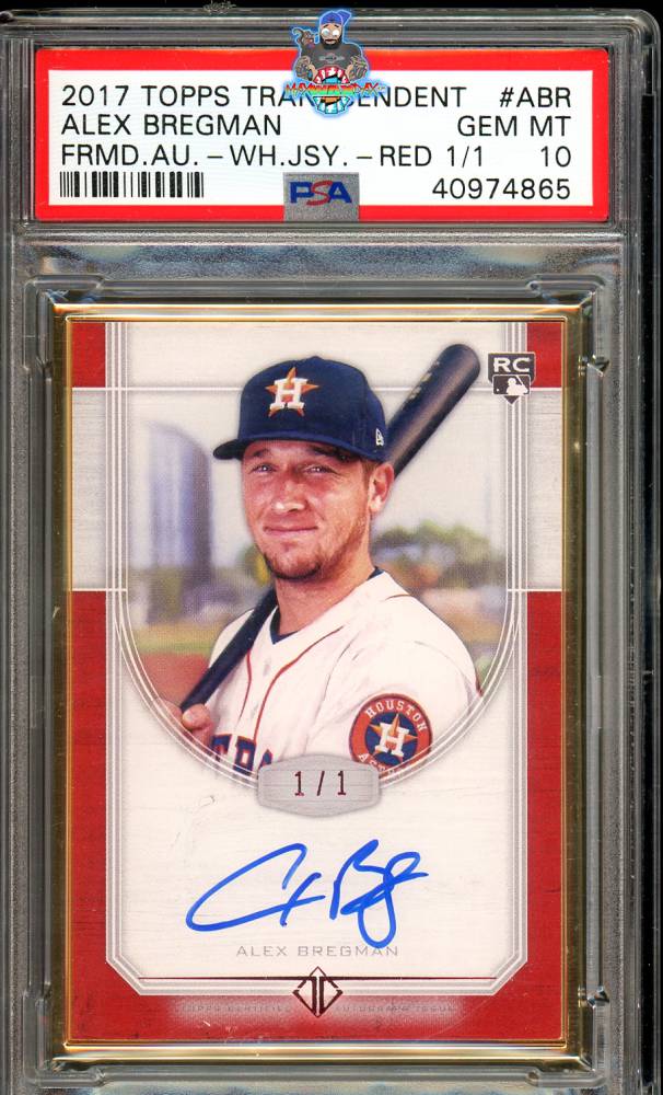 2017 Topps Transcendent White Jersey Autograph Red Alex Bregman #TCAABR /1