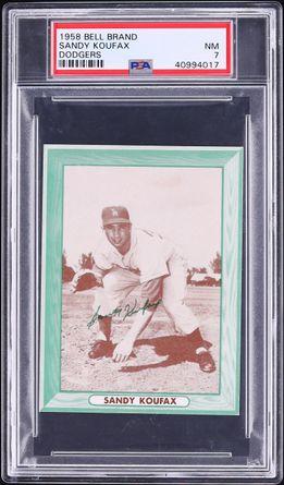 1958 Bell Brand Dodgers Sandy Koufax