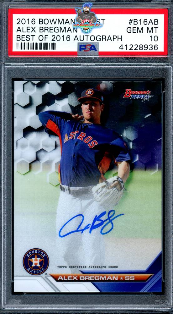 2016 Bowman's Best Best of '16 Autographs Alex Bregman #B16ABR