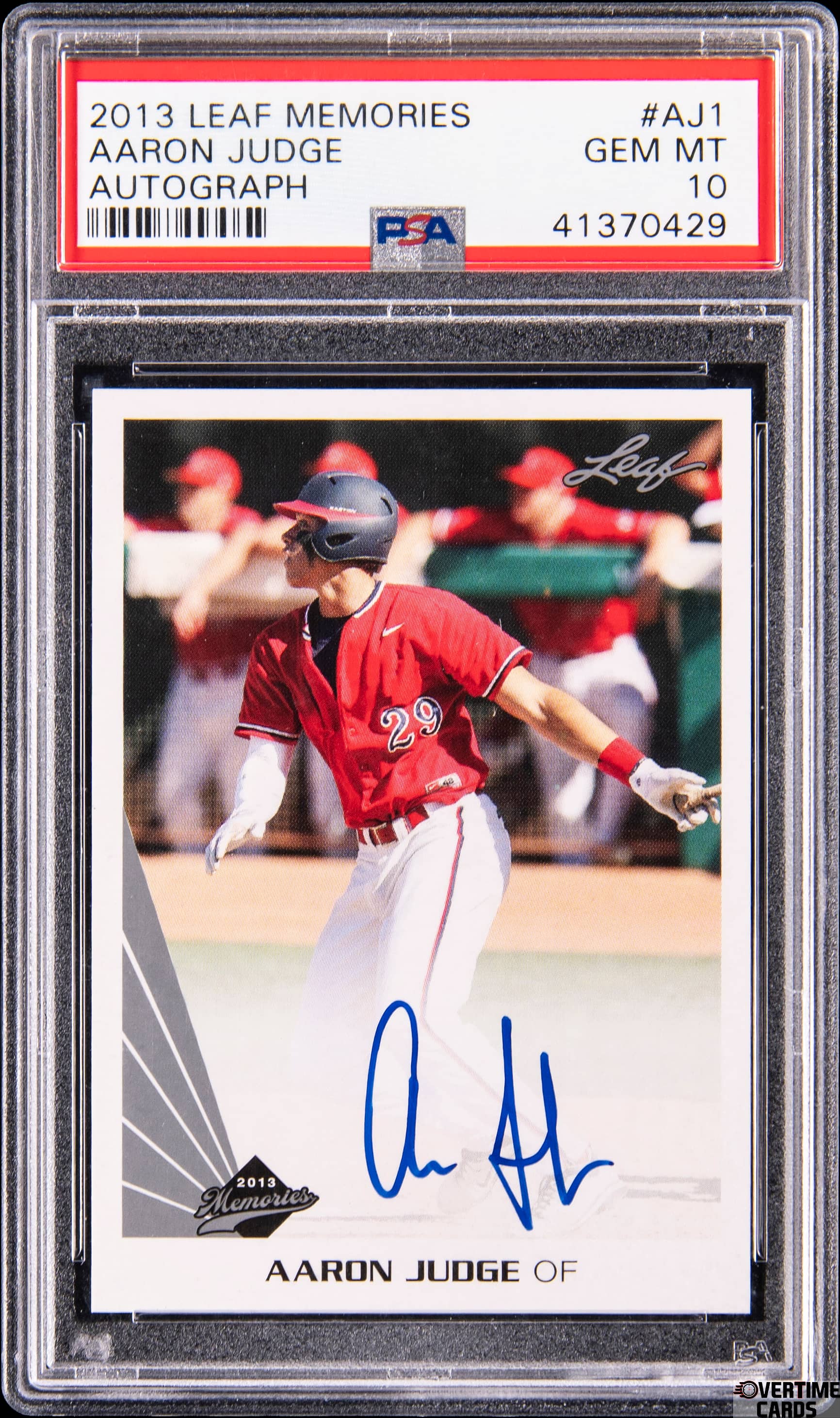 2013 Leaf Memories Autograph Aaron Judge #AJ1