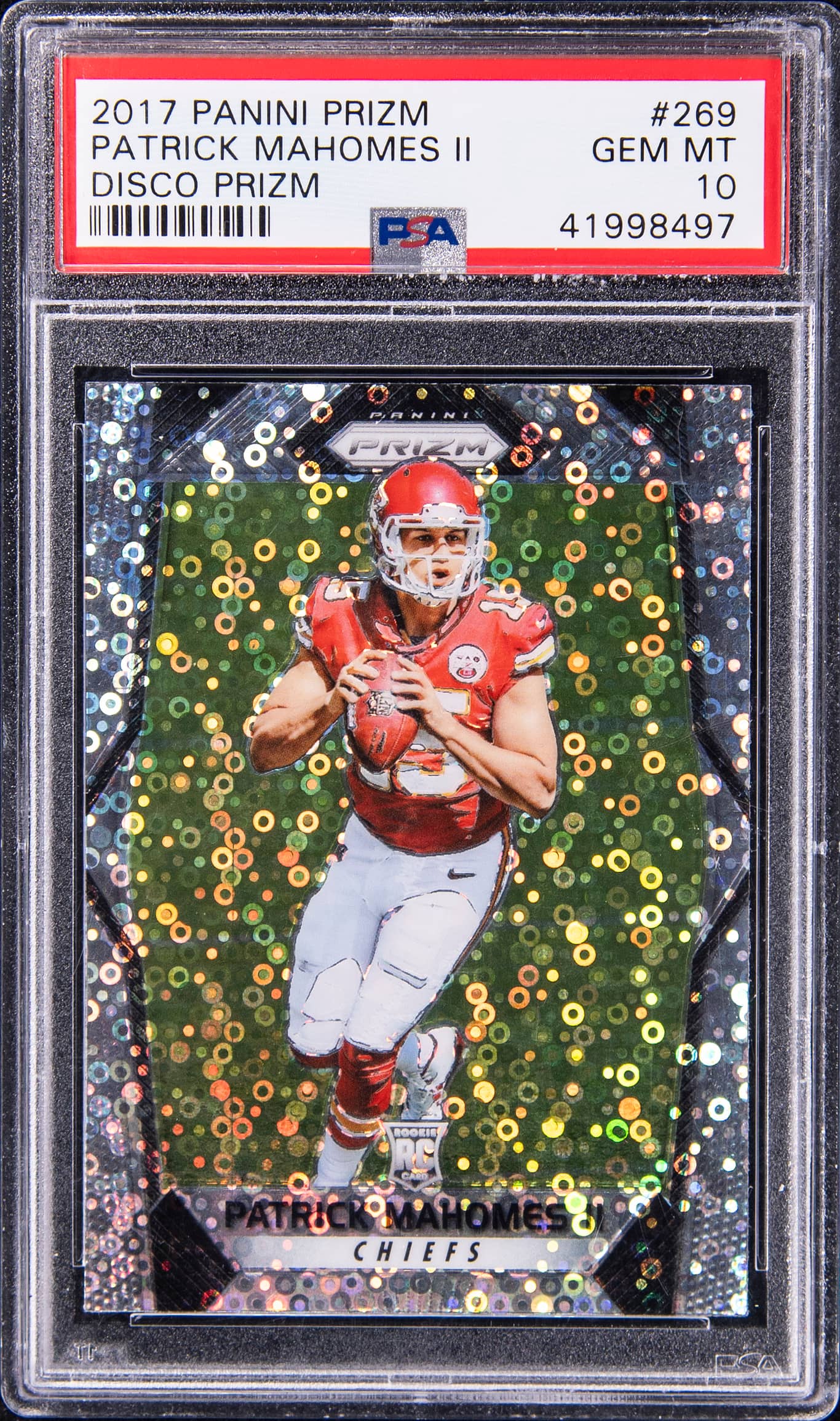 2017 Panini Prizm Disco Prizm Patrick Mahomes II #269
